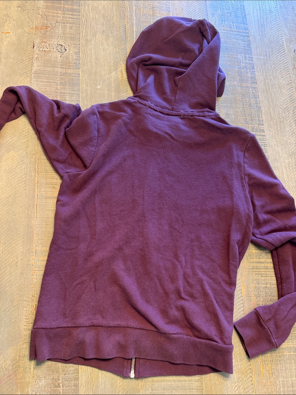 PINK Victoria's Secret Girls' Full-Zip Hoodie in Plum - Picture 3 of 4